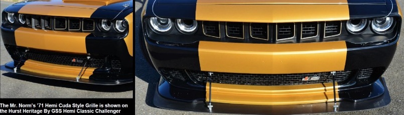 'Cuda Style Grille 15-23 Dodge Challenger & Widebody Challengers